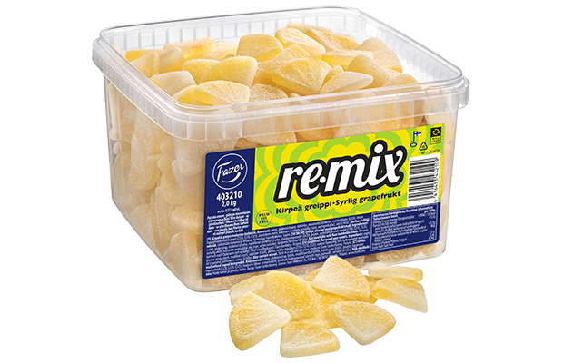 Re-mix Grapefruit Wine gum with fruit flavouring 2,0 kg