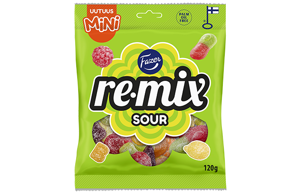Remix Mini Sour karkkipussi 120g