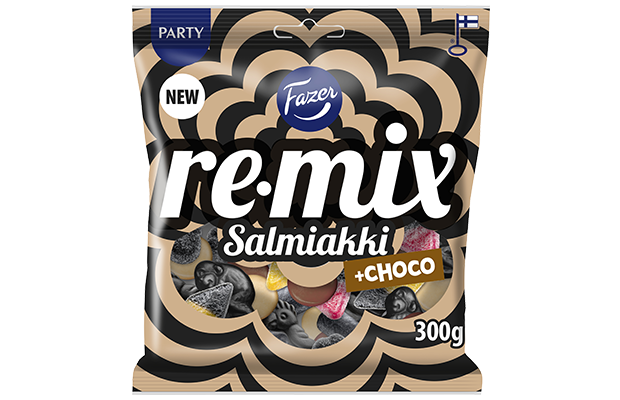 Remix Salmiakki +choco karkkipussi 300g