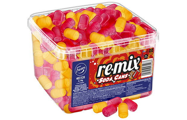 Remix Soda Cans irtomakeissekoitus 2,3kg