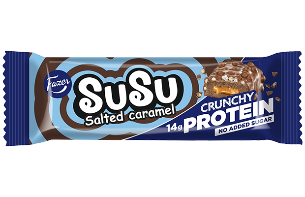 Fazer Susu Crunchy suolainen toffee proteiinipatukka 45g