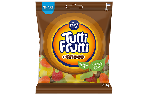 Tutti Frutti Choco karkkipussi 210 g