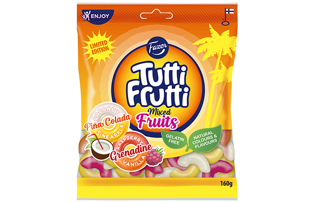 Tutti Frutti Mixed fruits karkkipussi 160g