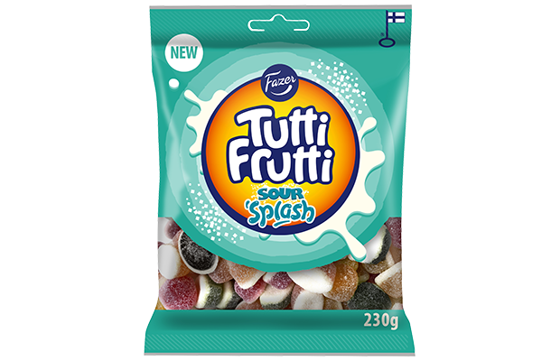Tutti Frutti Sour Splash Mix candy bag 230g