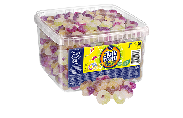 Tutti Frutti Summer Rings Sour loose candy 1,7kg
