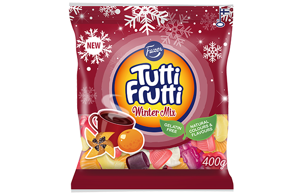 Tutti Frutti Winter Mix candy bag 400g - Fazer Pro