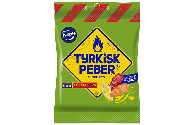 Tyrkisk Peber Chili Pebers karkkipussi 120g