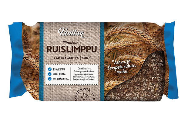 Uotilan Farmhouse rye loaf 400g