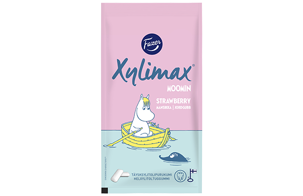 Xylimax Moomin strawberry chewing gum 38 g